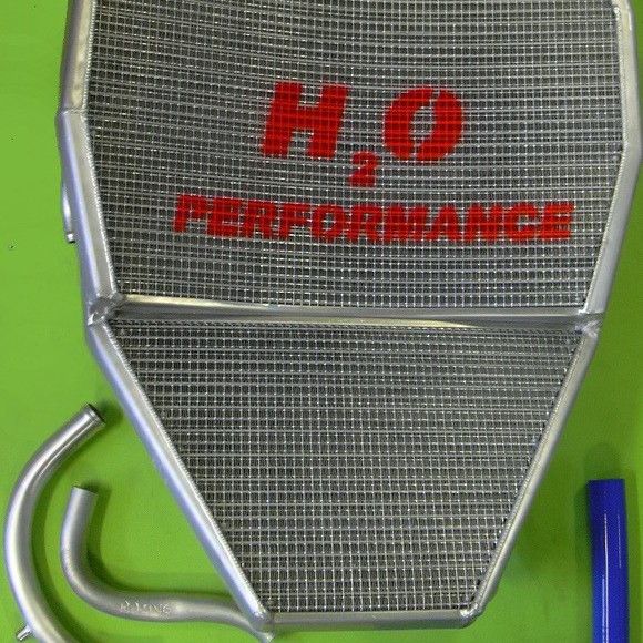 H2O Performance Oversized Water Racing Radiator - Kawasaki ZX-10R
